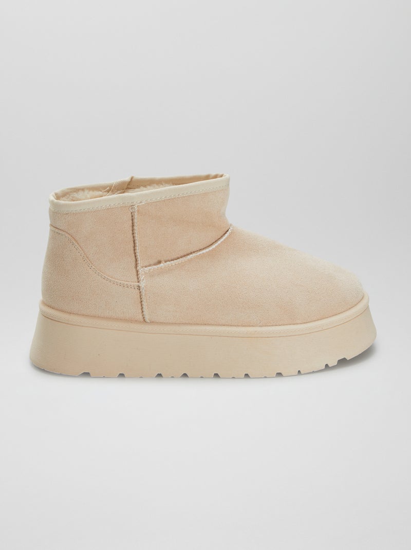 Pantufas tipo botas BEGE - Kiabi