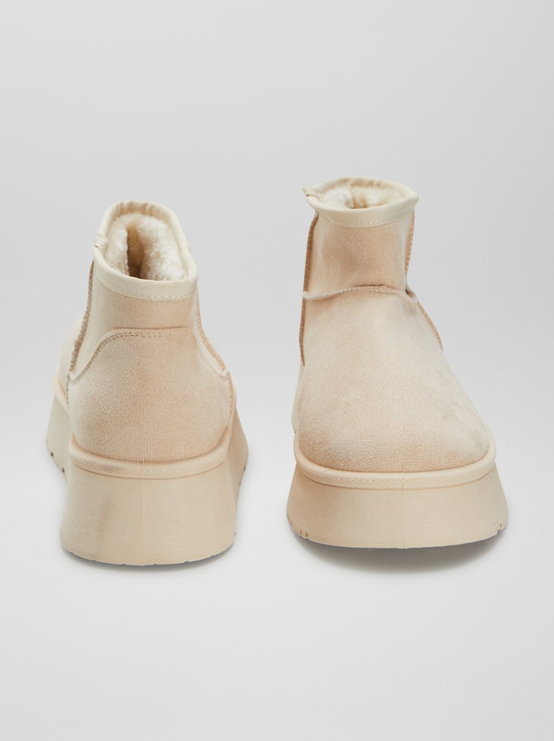 Pantufas tipo botas BEGE - Kiabi