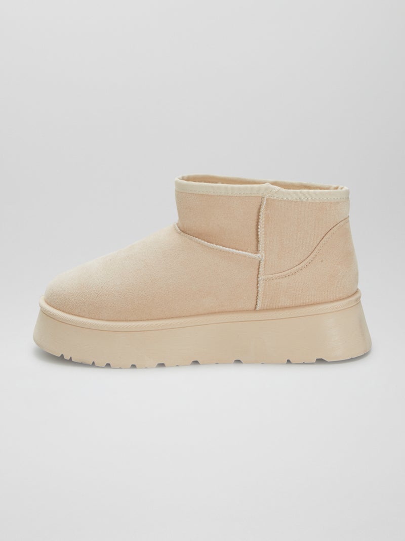 Pantufas tipo botas BEGE - Kiabi