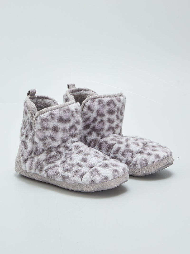 Pantufas tipo botas CINZA - Kiabi