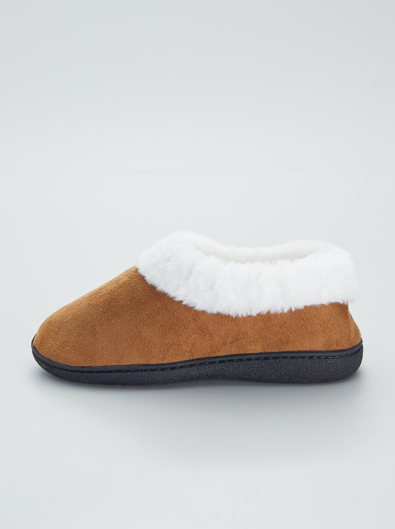 Pantufas tipo botas forradas Camel - Kiabi