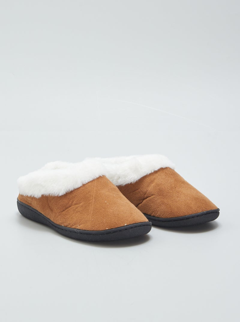 Pantufas tipo botas forradas CASTANHO - Kiabi
