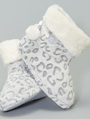 Pantufas tipo botas forradas - Kiabi