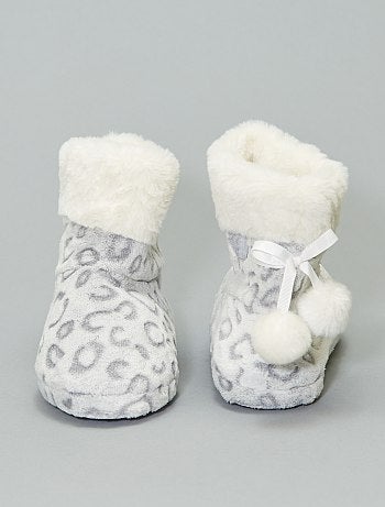 Pantufas tipo botas forradas - Kiabi
