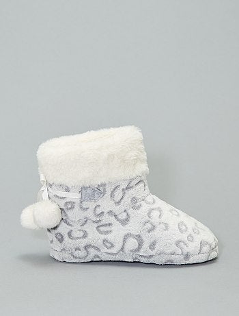 Pantufas tipo botas forradas - Kiabi