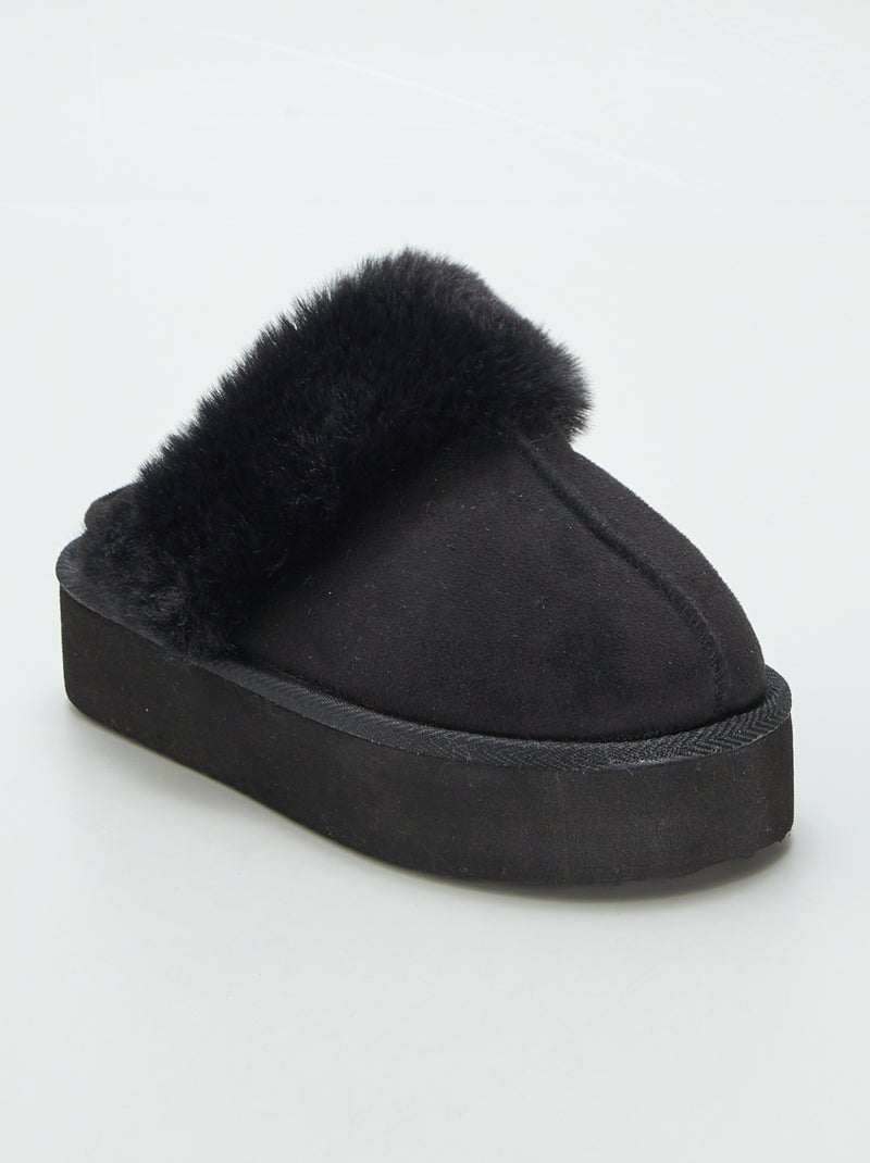 Pantufas tipo botas PRETO - Kiabi