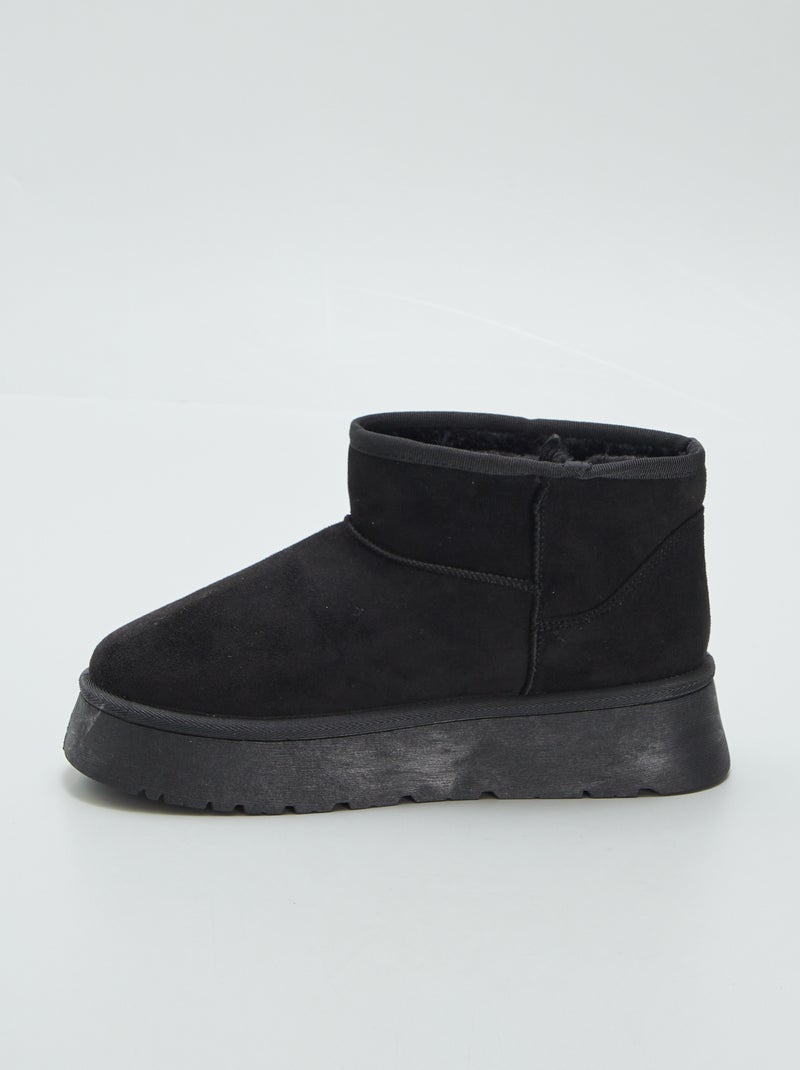 Pantufas tipo botas PRETO - Kiabi