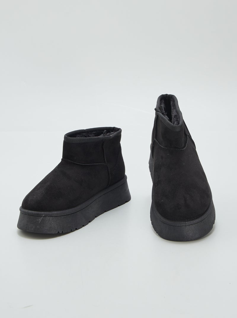 Pantufas tipo botas PRETO - Kiabi