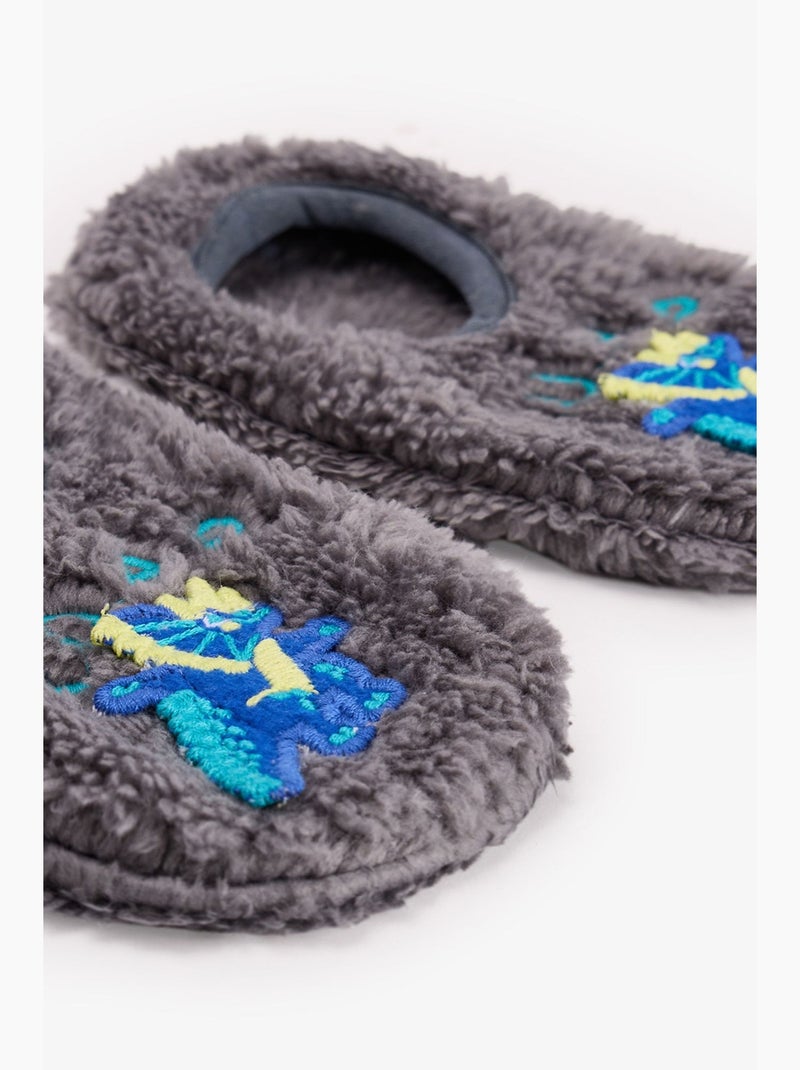 Pantufas tipo botim roarsome menino penti Cinza-preto - Kiabi