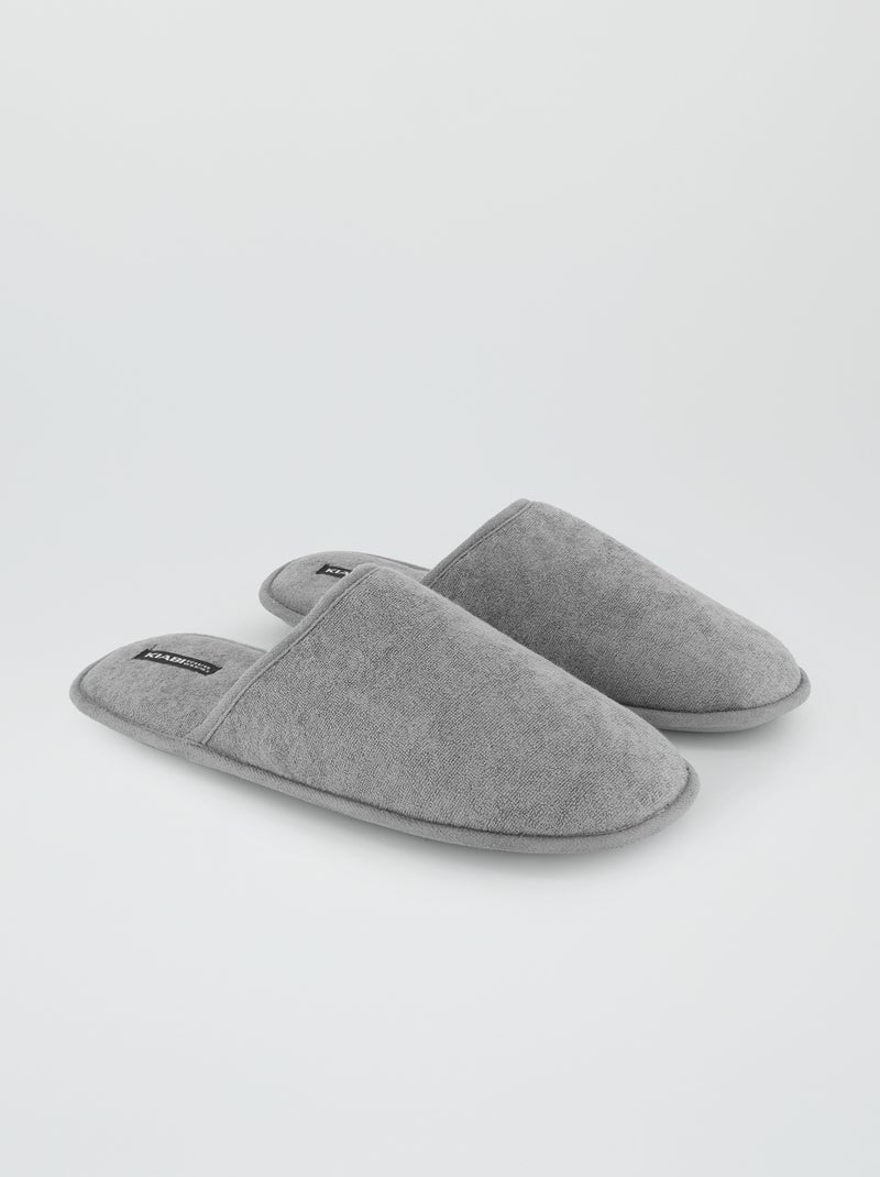 Pantufas tipo chinelas bege - Kiabi