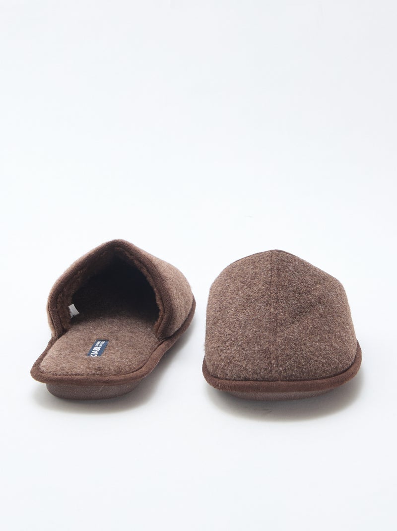 Pantufas tipo chinelas Castanho - Kiabi