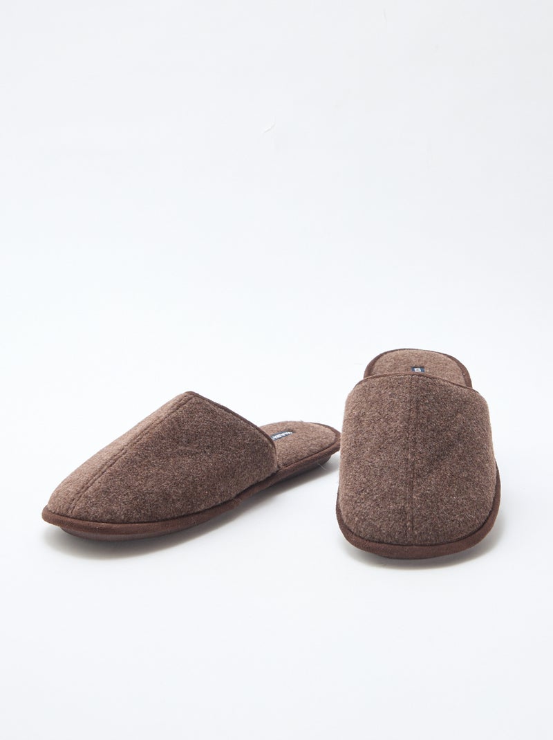 Pantufas tipo chinelas Castanho - Kiabi