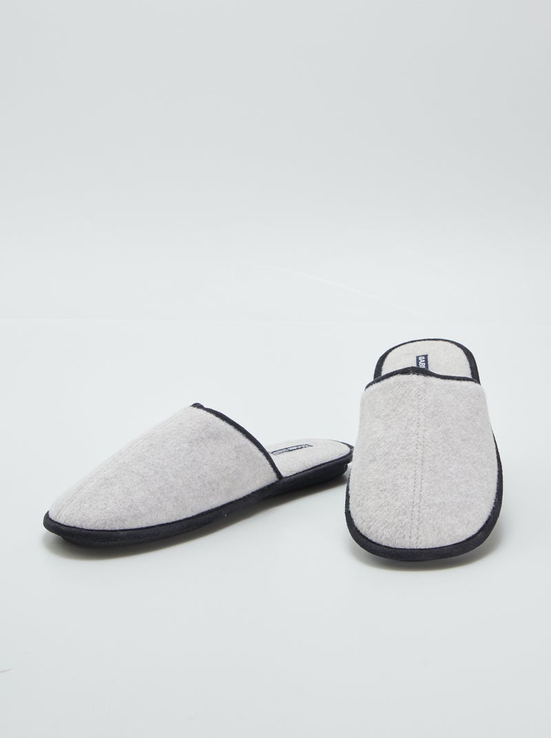 Pantufas tipo chinelas CINZA - Kiabi