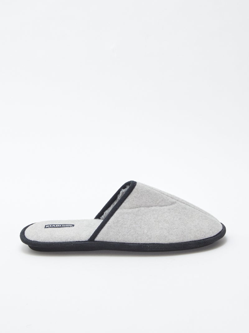 Pantufas tipo chinelas Cinza - Kiabi