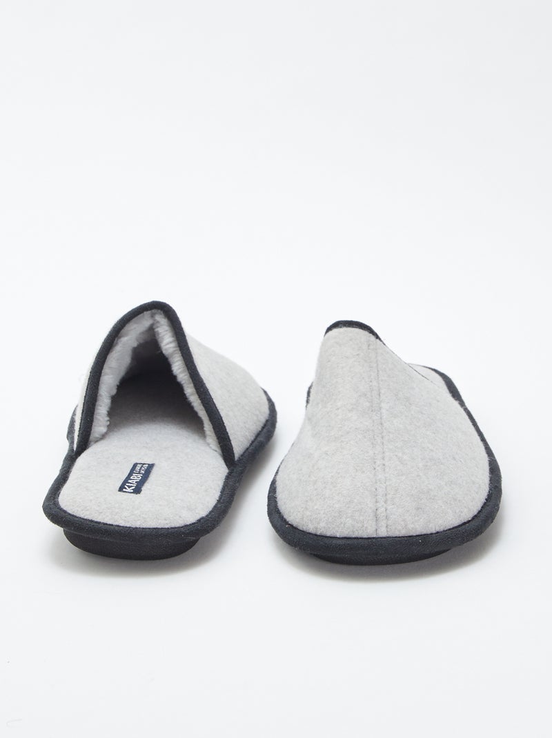 Pantufas tipo chinelas Cinza - Kiabi