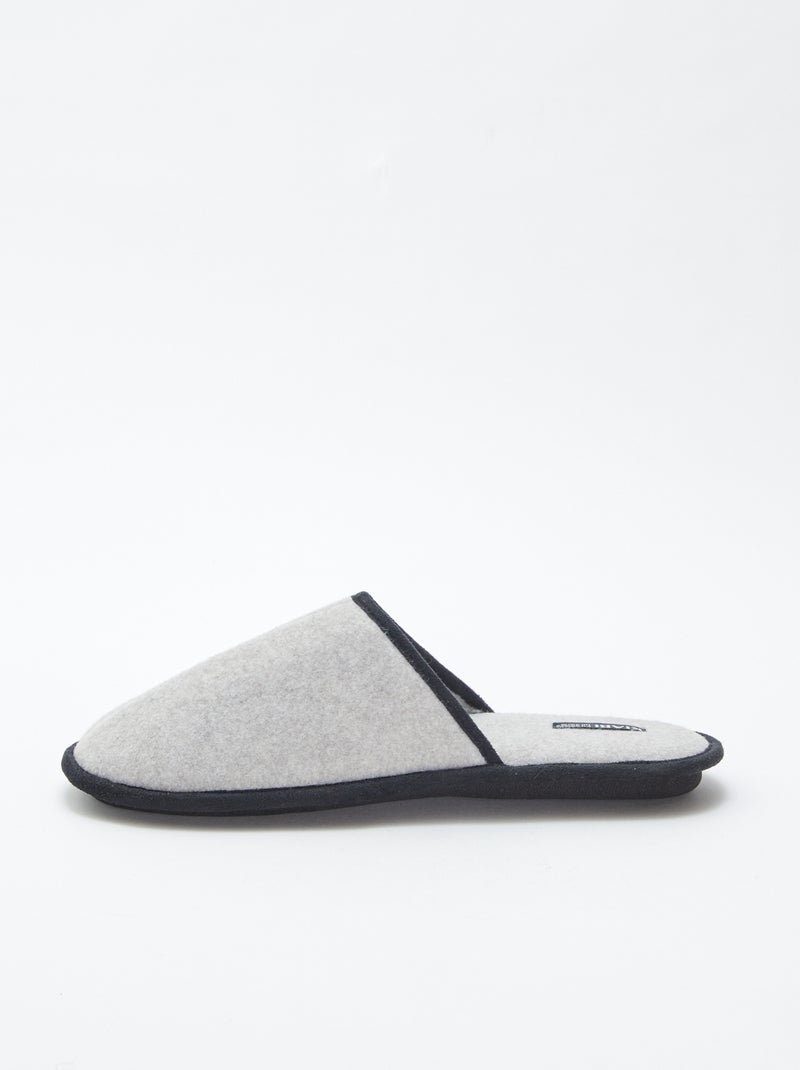 Pantufas tipo chinelas Cinza - Kiabi