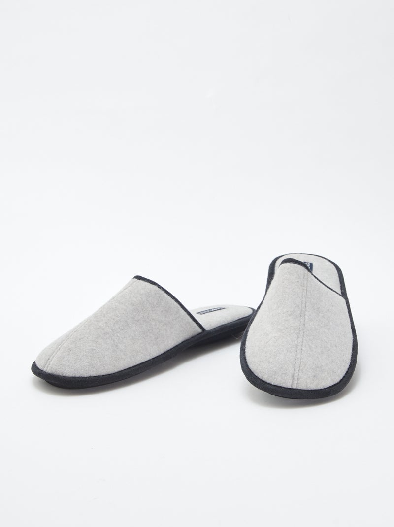 Pantufas tipo chinelas Cinza - Kiabi