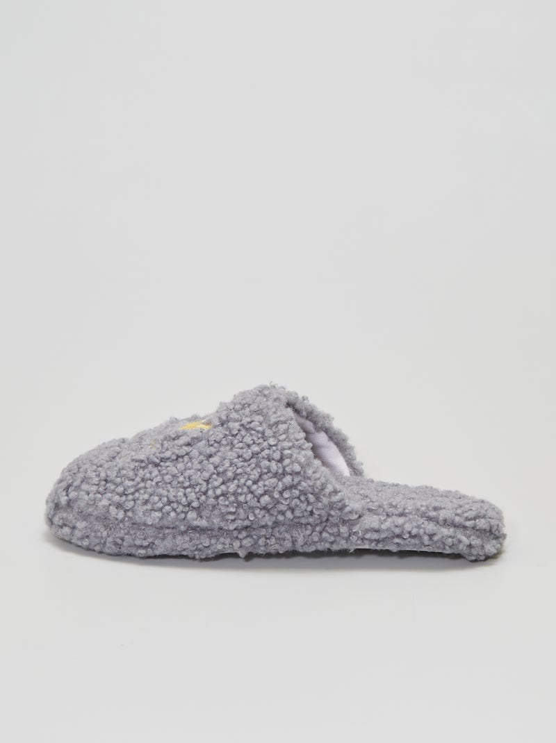 Pantufas tipo chinelas Cinza - Kiabi