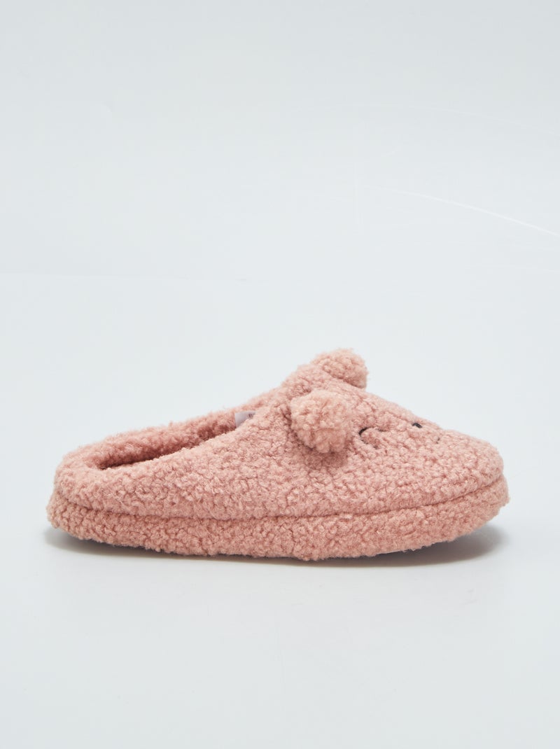 Pantufas tipo chinelas com animais ROSA - Kiabi