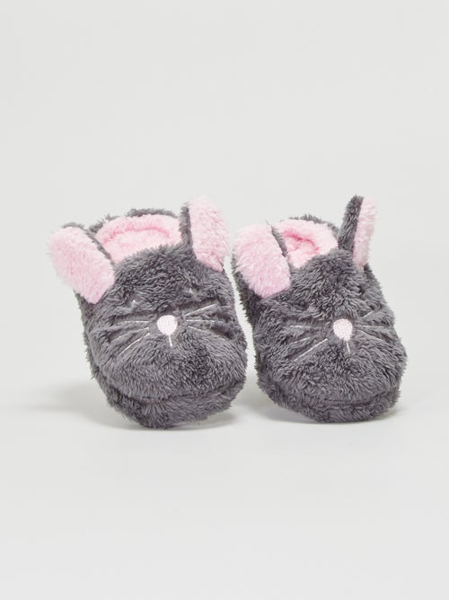 Pantufas tipo chinelas com forro - Kiabi