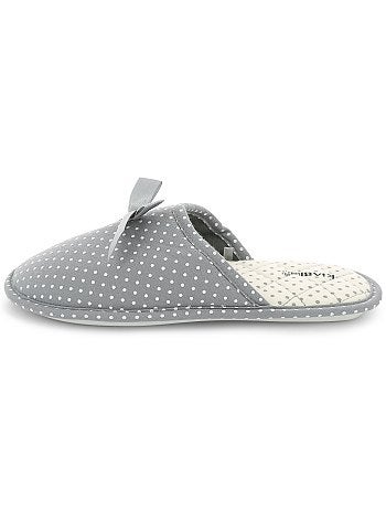 Pantufas tipo chinelas com laço de fantasia - Kiabi