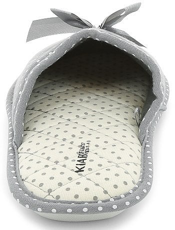 Pantufas tipo chinelas com laço de fantasia - Kiabi