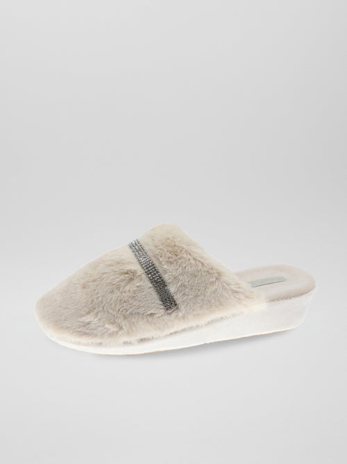Pantufas tipo chinelas compensadas - Kiabi