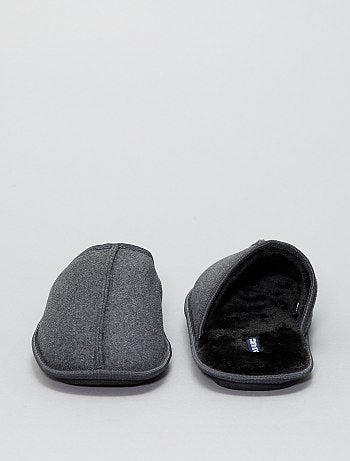 Pantufas tipo chinelas de camurça - Kiabi