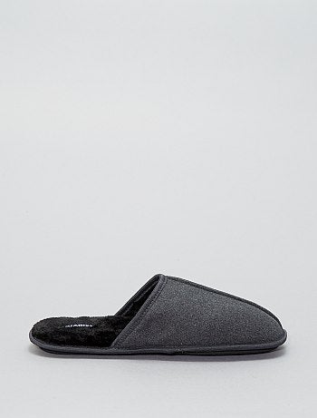 Pantufas tipo chinelas de camurça - Kiabi