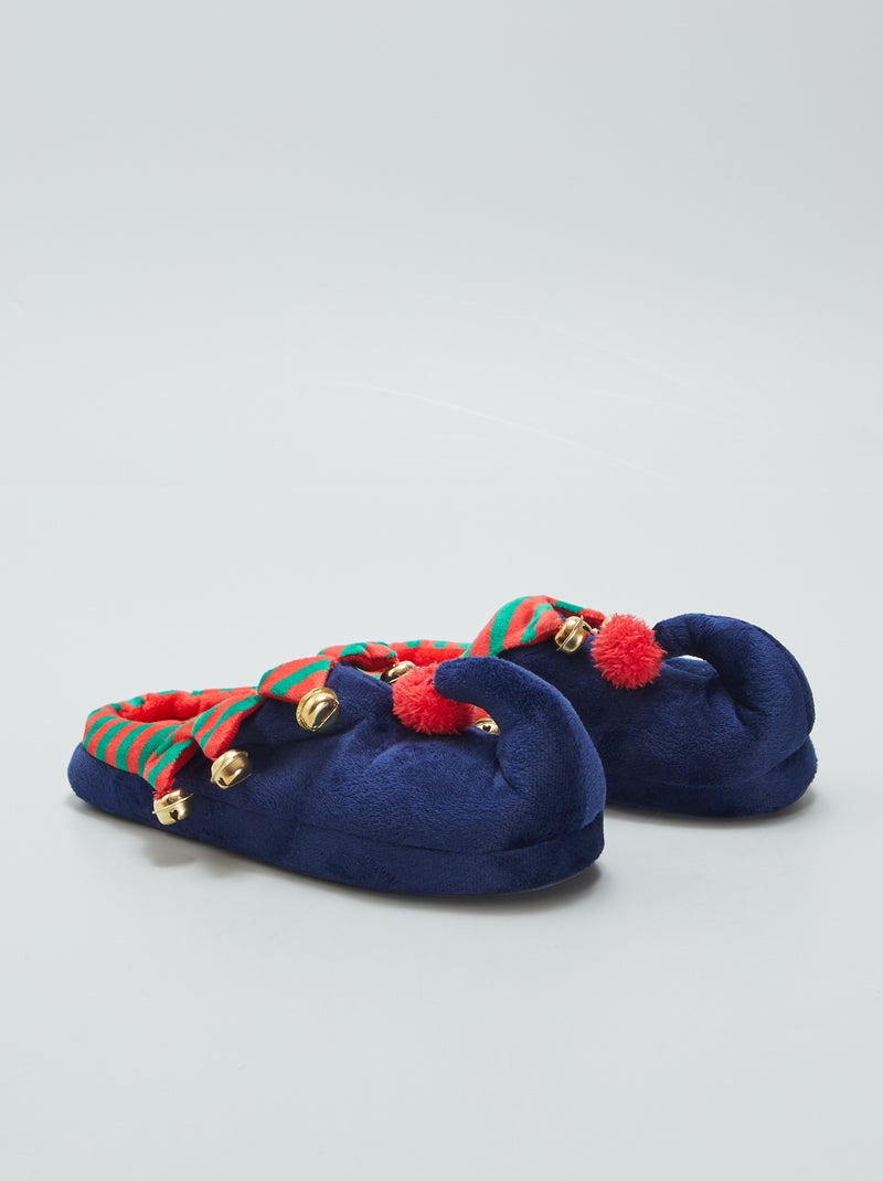 Pantufas tipo chinelas de Natal PRETO - Kiabi