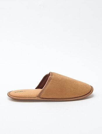 Pantufas tipo chinelas de veludo