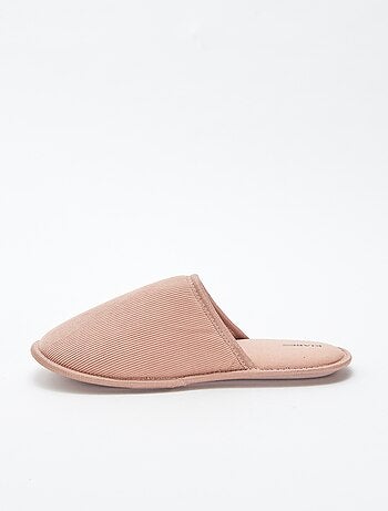 Pantufas tipo chinelas de veludo