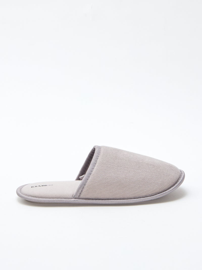 Pantufas tipo chinelas de veludo Verde - Kiabi