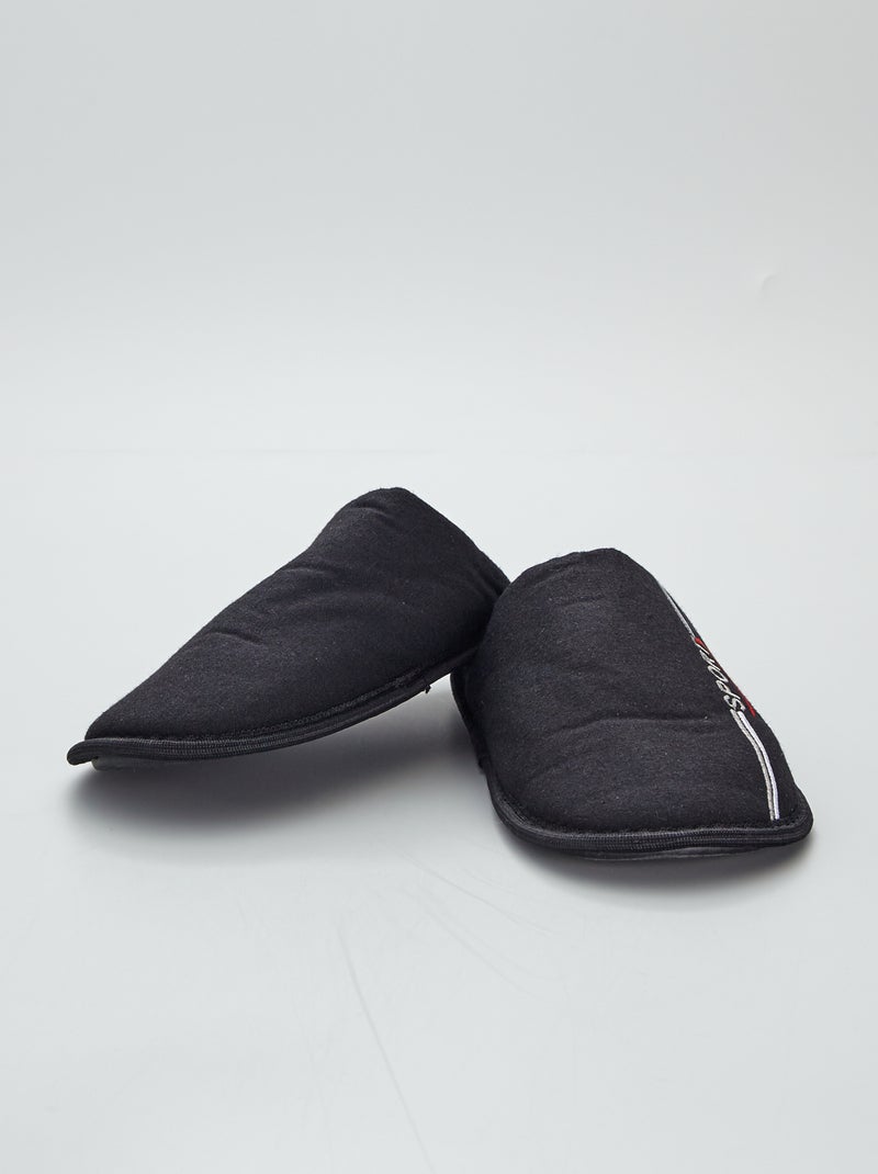 Pantufas tipo chinelas 'desporto' Preto - Kiabi