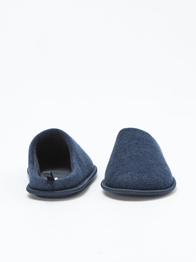 Pantufas tipo chinelas em malha borboto Azul - Kiabi
