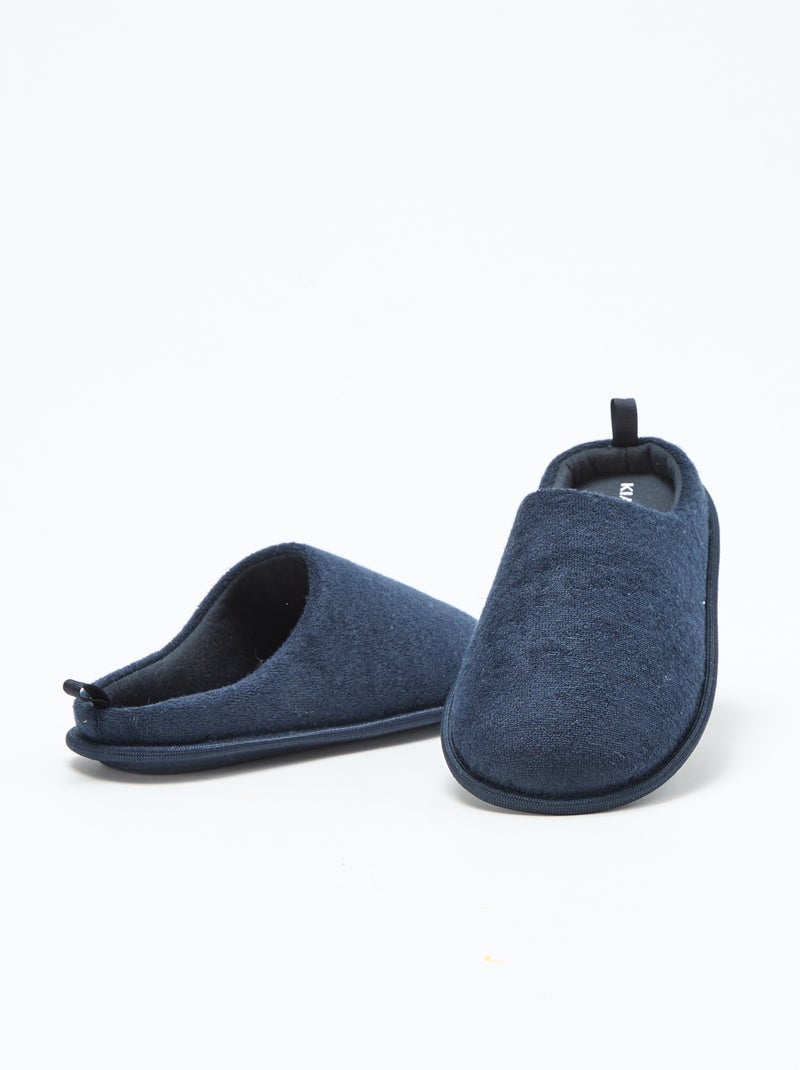 Pantufas tipo chinelas em malha borboto Azul - Kiabi