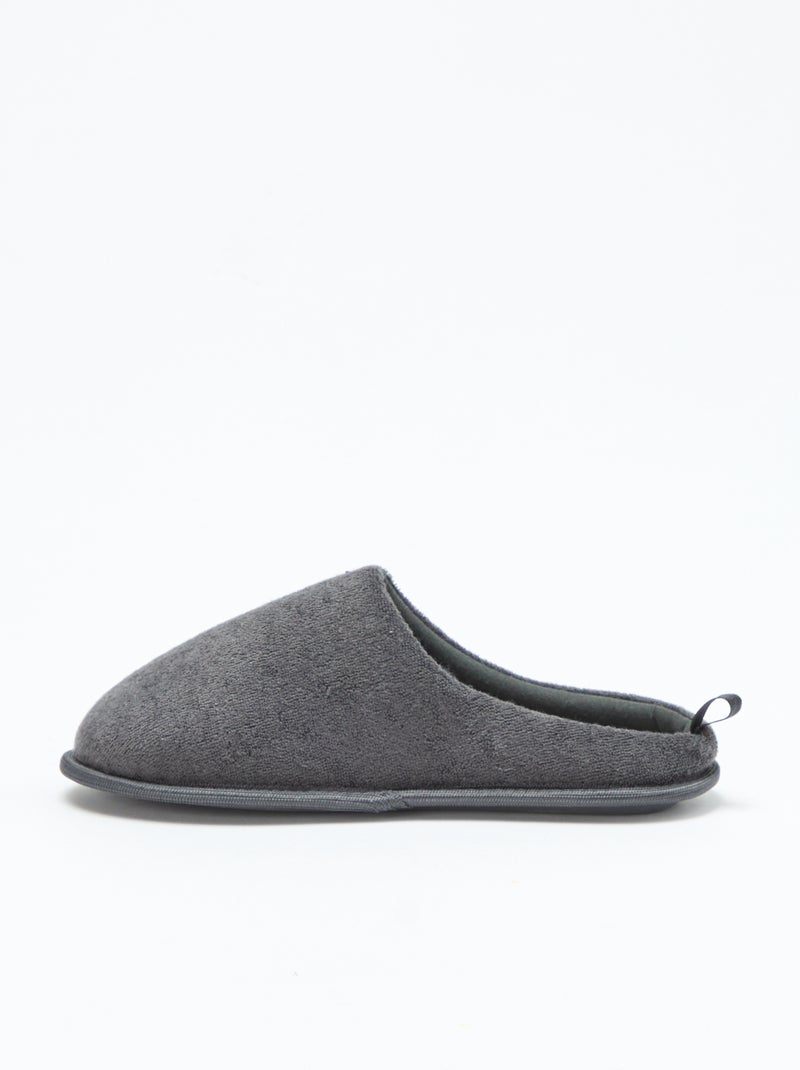 Pantufas tipo chinelas em malha borboto Cinza - Kiabi