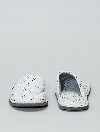 Pantufas tipo chinelas estampadas - Kiabi