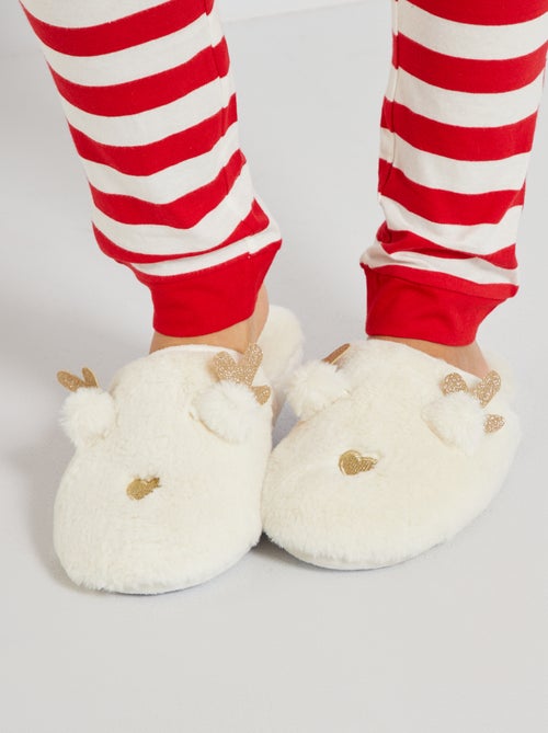 Pantufas tipo chinelas forradas - Kiabi
