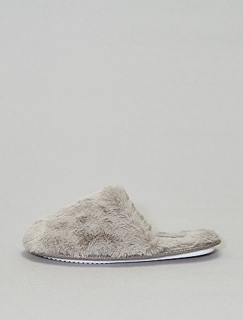 Pantufas tipo chinelas forradas - Kiabi
