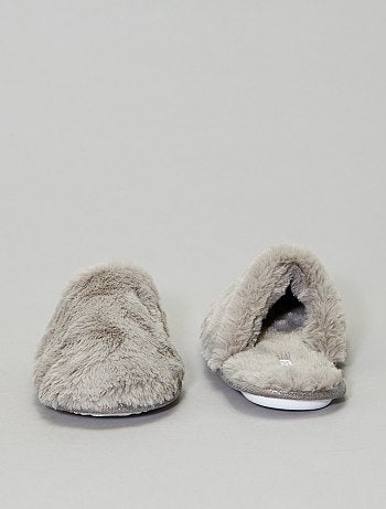 Pantufas tipo chinelas forradas - Kiabi