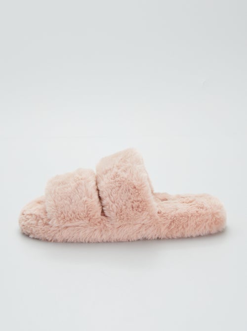 Pantufas tipo chinelas forradas - Kiabi