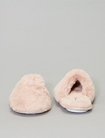 Pantufas tipo chinelas forradas - Kiabi