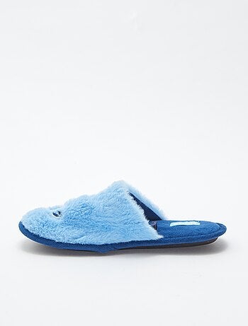 Pantufas tipo chinelas forradas 'Stitch'