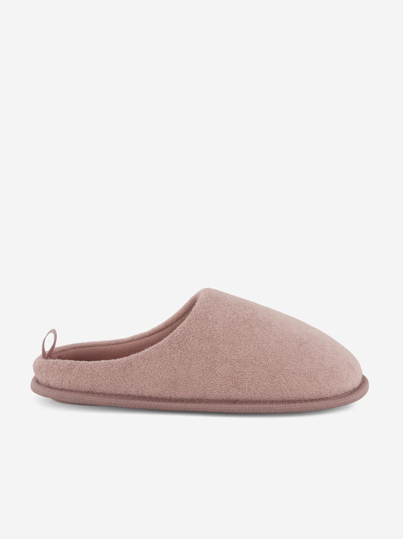Pantufas tipo chinelas lisas Rosa - Kiabi