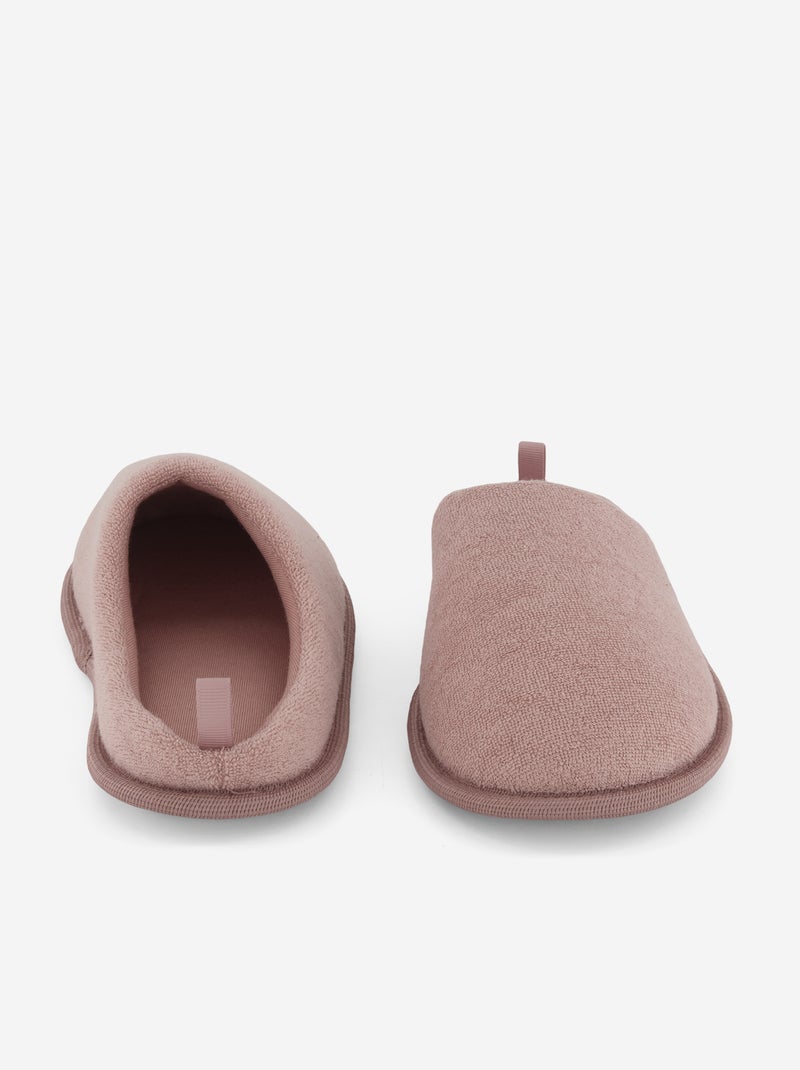Pantufas tipo chinelas lisas Rosa - Kiabi