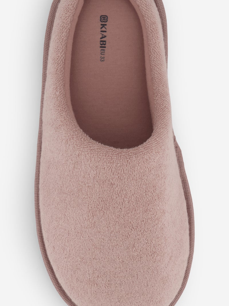 Pantufas tipo chinelas lisas Rosa - Kiabi