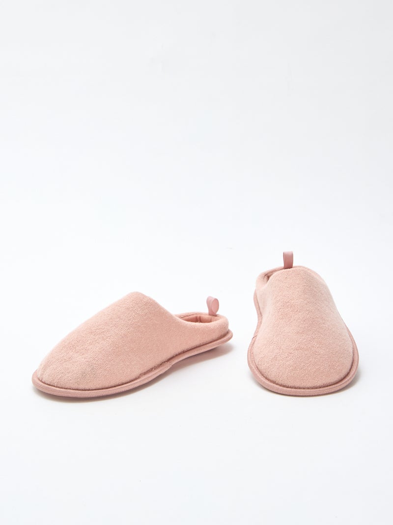 Pantufas tipo chinelas lisas Rosa - Kiabi