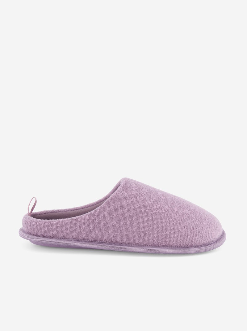 Pantufas tipo chinelas lisas Violeta - Kiabi