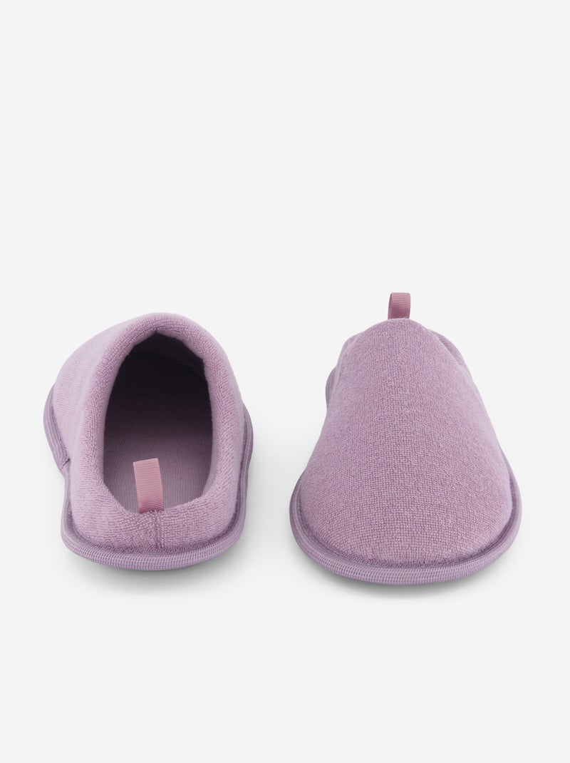 Pantufas tipo chinelas lisas Violeta - Kiabi